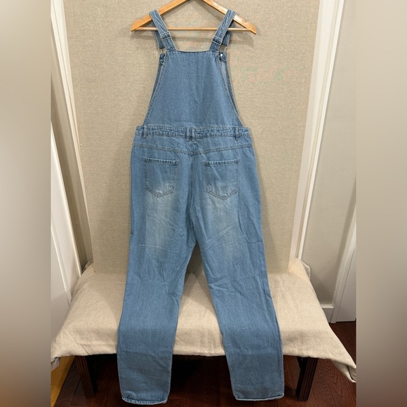 Curtain Call Costume Overalls Patches Adult A2X - Picture 7 of 15